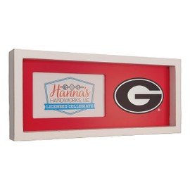 Hanna's Handiworks University of Georgia UGA Wooden Tabletop Picture Frame | Standing Holder for 3x5 Photo | Ideal College Decor Gift for Graduation, Student, Alumni | Show Your School Team Spirit