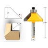 YONICO Chamfer Router Bits Edge Forming 45 Degree 1/4-Inch Shank