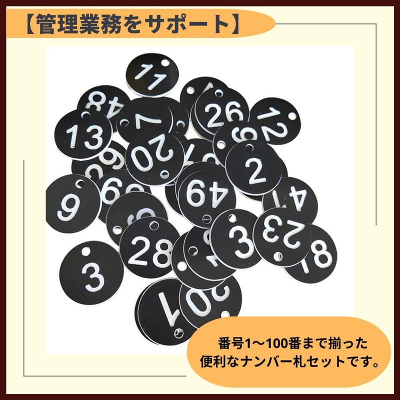 ideamall Plastic Cloak Number Tag Number Tag Locker 1-100