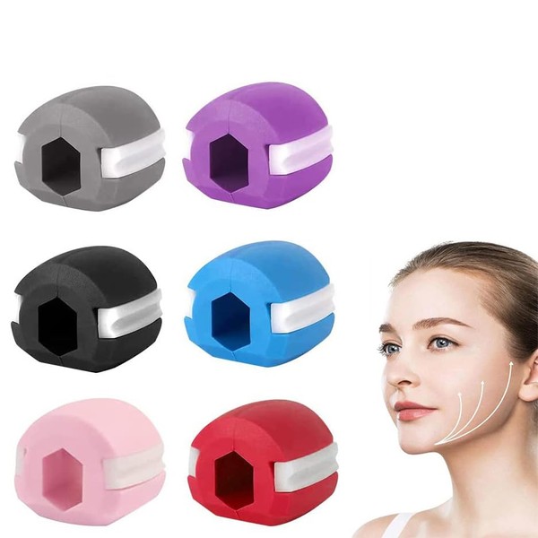 JOYOLA Pack of 6 Jawline Trainer, Jaw Trainer, Jaw Trainer, Jaw Trainer, Face Fitness Ball, Jaw Trainer Ball, for Exercises, Face Muscles, Men and Women