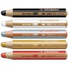 STABILO Multi-talented Pencil woody 3-in-1 - Basic Box of 5