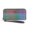 Mucros Weavers Tweed Zippered Wallet & Wristlet (736 Purple &