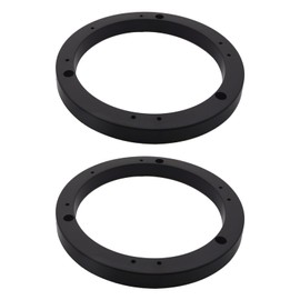 Mairuker 2PCS Black Plastic Speaker Spacer Adaptor Ring Mounting Bracket, 6inch Dia Speaker Spacer Rings for Cars, Boats, Trucks, and More