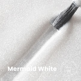 MAYCHAO 15ML Gel Nail Polish 1Pc Mermaid White Gel Polish Soak Off UV LED Nail Polish Nail Art Starter Manicure Salon DIY at Home, 0.5 OZ