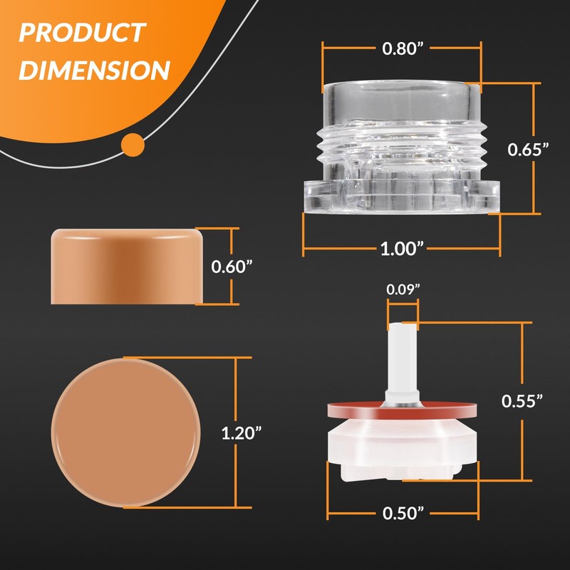 usvehj RK-17VB Vacuum Breaker Float Kit fit for Woodford Model