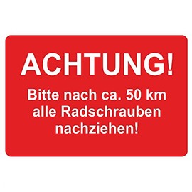 Car Service Sticker/Inspection Sticker 60 x 40 mm – Pack of 250 – Various Designs (Wheel Bolts Retracting)