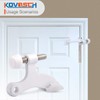 KOVOSCH 2 Pack Hinge Pin Door Stopper White - Adjustable
