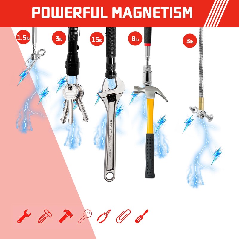 6 in 1 Multi-Function Magnetic Tool Set with Light -