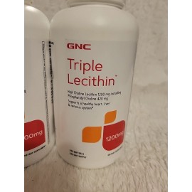 GNC Triple Lecithin 240 Softgels. 2 Pack! Exp.4/26 Free Ship!
