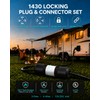 Yomiuwo 1 Pack NEMA L14‑30P Locking Plug 30 Amp Male 30A