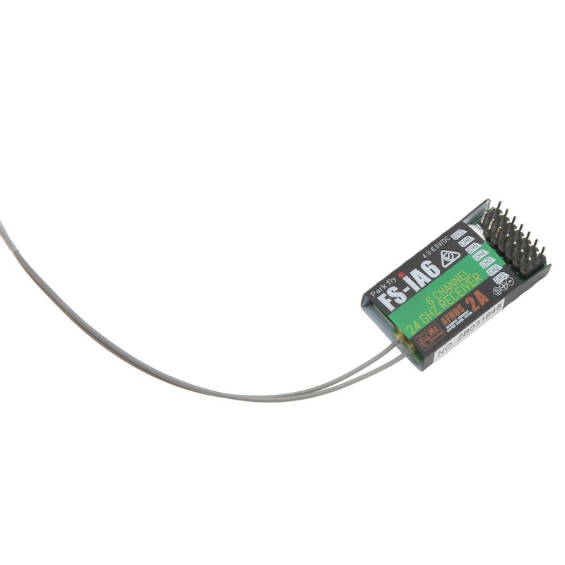 FS IA6 RC Receiver 2.4GHz 6 Channels with Dual Antenna