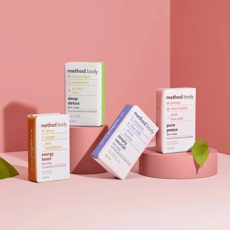 Method Bar Soap, Pure Peace, 6 oz (Pack Of 12)