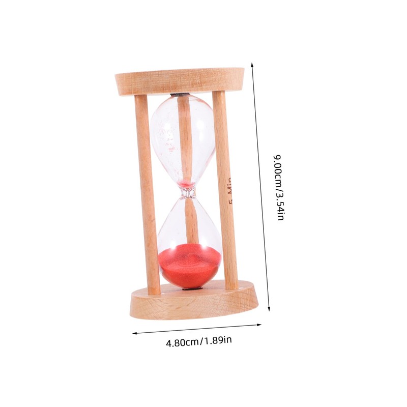 NOLITOY Sand Timer for Study and Cooking Red Timer Management