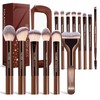 MAANGE Set de Brochas para Maquillaje de Aluminio, 14Pcs Brochas
