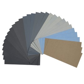 Piowio 30 Pcs 1000-12000 Wet Dry Sandpaper 1000 1200 1500 2000 2500 3000 5000 7000 10000 12000 Each Grit 3PCS for Wood Furniture Metal Finishing Polishing (30 Pcs 9 x 3.6 inch 1000-12000 Grit)