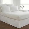 Fresh Ideas FRE201XXWHIT11 Tailored Poplin Pillow Sham (Cover) Euro, White