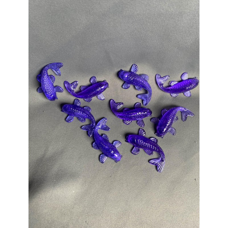 Oceanic Elegance: Handcrafted Resin Koi Fish Sculptures - 3 Pack