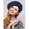 HESTYA 3 Pieces Wool Beret Hat French Style Wool Beanie