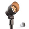 GOODSMANN Low Voltage Landscape Lights Landscape Floodlights Spotlights 3W LED 200 Lumen with Replaceable Bulb 12V AC with Metal Stake Cable Connector 9121-16503-01A