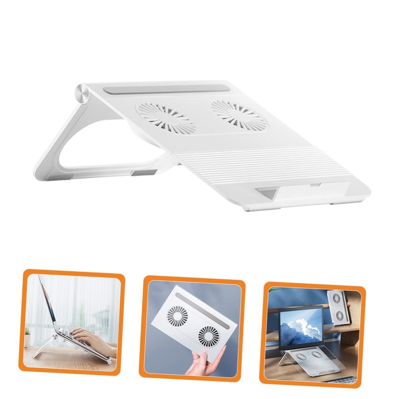 OSALADI Laptop Stand Height and Dual Cooling Fans Ergonomic Notebook
