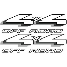 Vinylmark LLC 4x4 Off Road Decals (Black) - 1999 2000 2001 2002 2003 Fits Ford Ranger Truck Bed