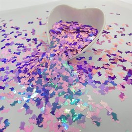 PrettyG 10 Grams/Pack - Pearl Iridescent Dinosaur Shape Glitter Sequins - Festival Rave Beauty Makeup Face Body Nail Craft Art Decoration (Mixes Colors)