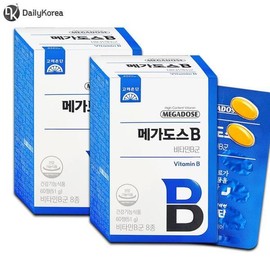 Sellerhub 고려은단 메가도스B 850mg 60정x2개 비타민B 고함량 활력 D (S35778655) Korea Eundan Mega Dose B 850mg 60 Tablets x 2 Packs High Content Vitamin B Vitality D (S35778655)