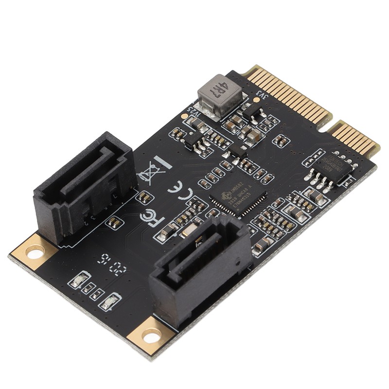 Mini PCi E to 2 Port SATA Expansion Card 6Gbps