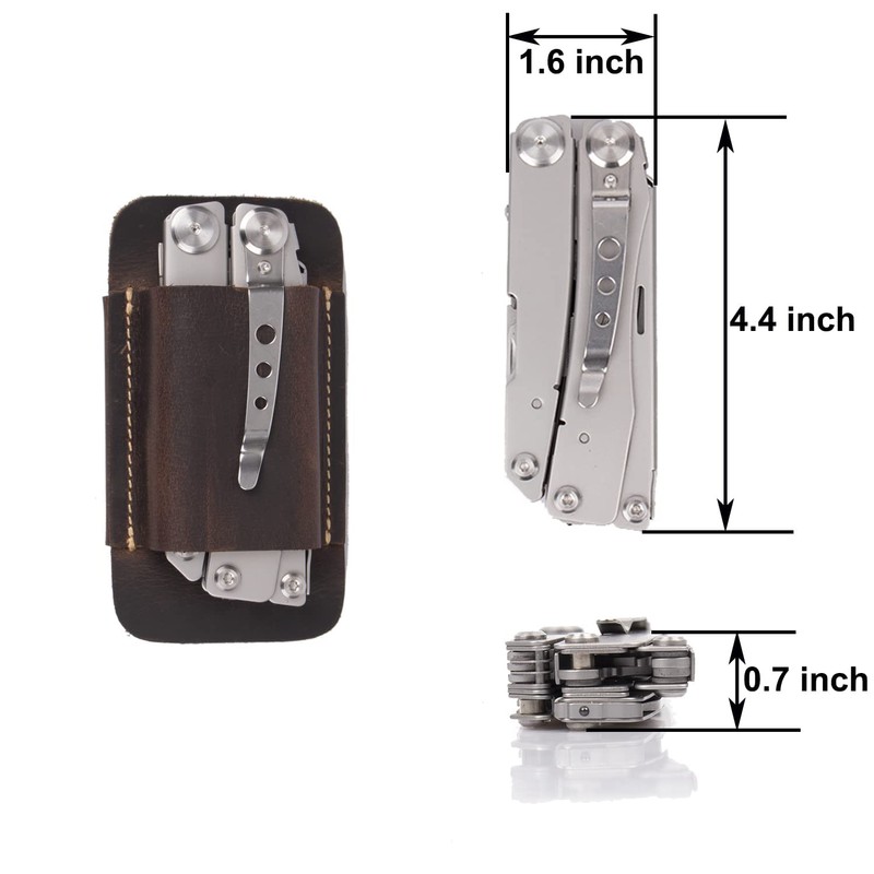 Topstache Knife Sheath, Handmade Knife Holster, Horizontal Carry Leather Sheath