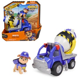 Rubble & Crew Rubble & Crew - Zementmischer-Baufahrzeug mit Mix-Figur (Basis Fahrzeug), Spielzeug für Kinder ab 3 Jahren