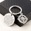 Gzrlyf Mentor Keychain with Compass Charm Mentor Appreciation Gifts for