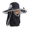 Wide Brim Solar Fan Hat Outdoor Fishing Sunscreen Quick Drying