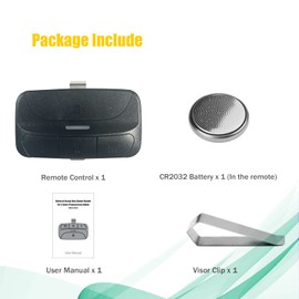 3 Button Universal Garage Door Remote,Replacement for LiftMaster Chamberlain Craftsman Compatible with Openers has Learn Button by NorthAmerica Remote (Single))