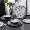Lechoo 12pcs Melamine Dinnerware Set - Service for 4 Melamine