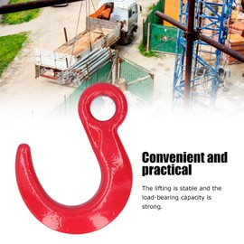 6500lb Lifting Hook with Large Opening, Alloy Steel Crane Hoist Hook for Construction Engineering Equipment Shifting