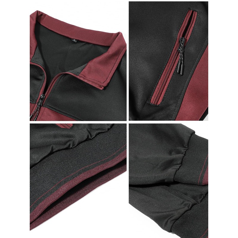 DOINLINE Men's Track Suits 2 Piece Outfit Long Sleeve Jogging