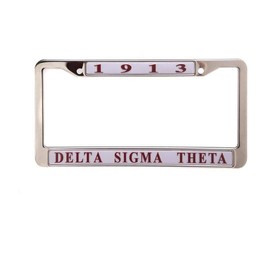 Delta Sigma Theta New Metal License Plate Frame