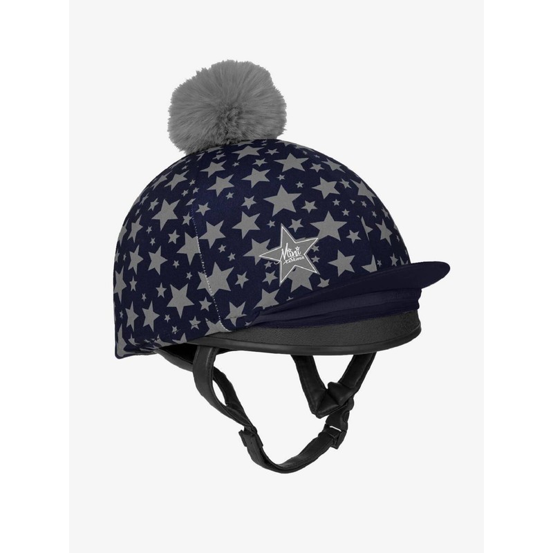 LeMieux Mini Reflective Hat Silk in Indigo IT03406