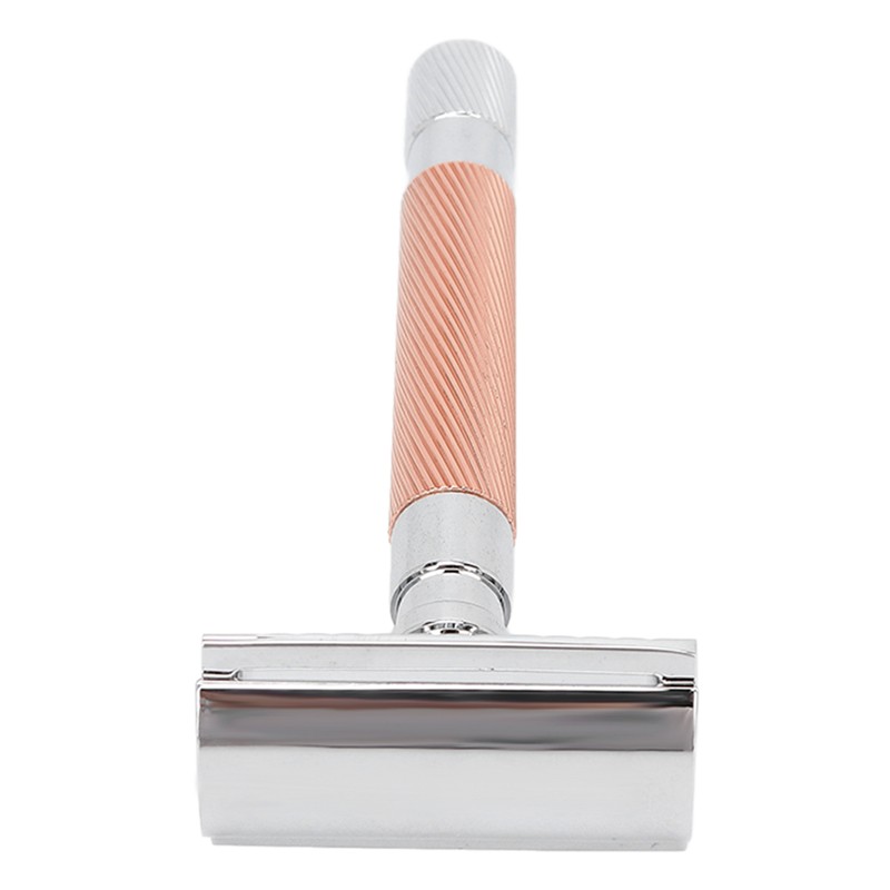 Double Edge Safety Razor Long Handle Zinc Alloy Manual Safety