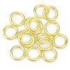 100pcs 18k Yellow Gold Strong 304 Stainless Steel Open Split