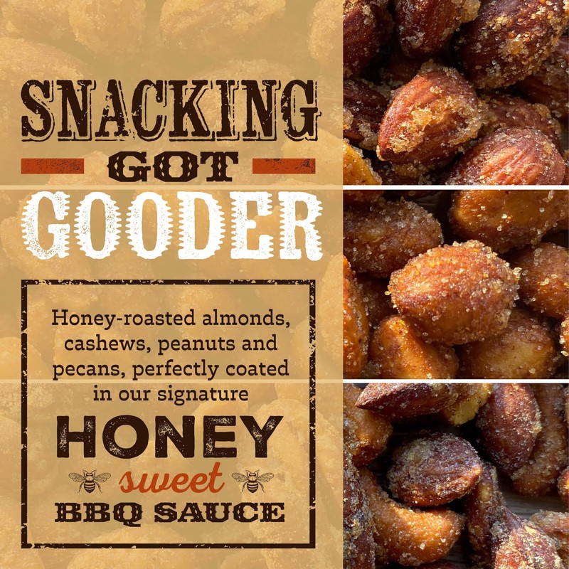 Rufus Teague BBQ Nut Variety Pack – Smoky, Sweet &