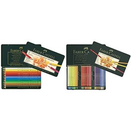 FABER-CASTELL Polychromos Colouring Pencils, Pack of 12, Metal Case, Pack of 12