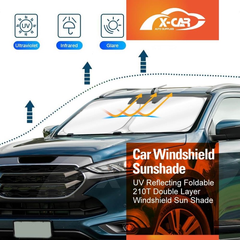 X-Car Windscreen Sun Shade for Isuzu MU-X MUX 2022-2025 Blocks