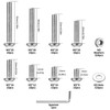 271 Piece M5 Screw Set, Allen Screws Nuts Set, Silver