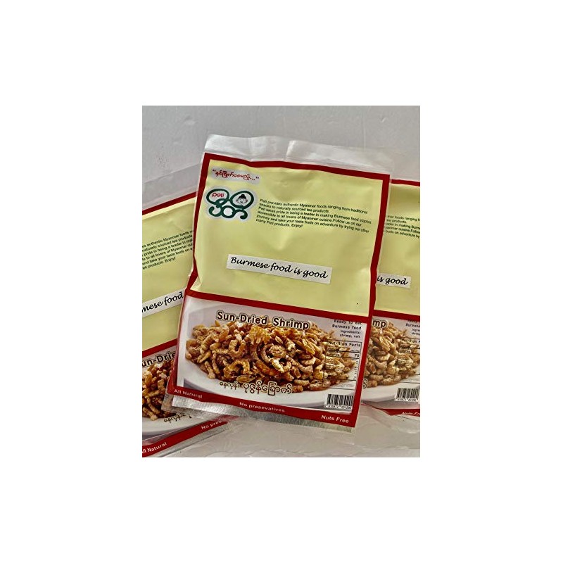 ပုဇြန္ေျခာက္ (အခ်ိဳ) Natural Sun Dried Shrimp (premium) 5 ounce