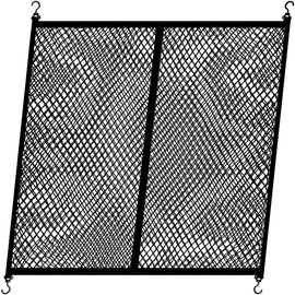 Luggage Net, Truck Bed Organiser, Tension Net, Storage Net, Suitable for Daily Light Loads of Trucks, 4ft x 4ft with 4 Large Hooks, Expandable to 7ft x 7ft (Double)
