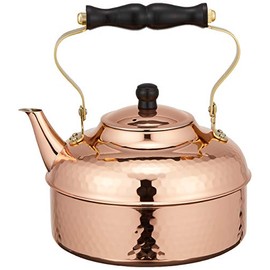 Sinkoukinzoku S-810H Kettle, Bare Copper, 0.6 gal (2.0 L) Hammered Kettle