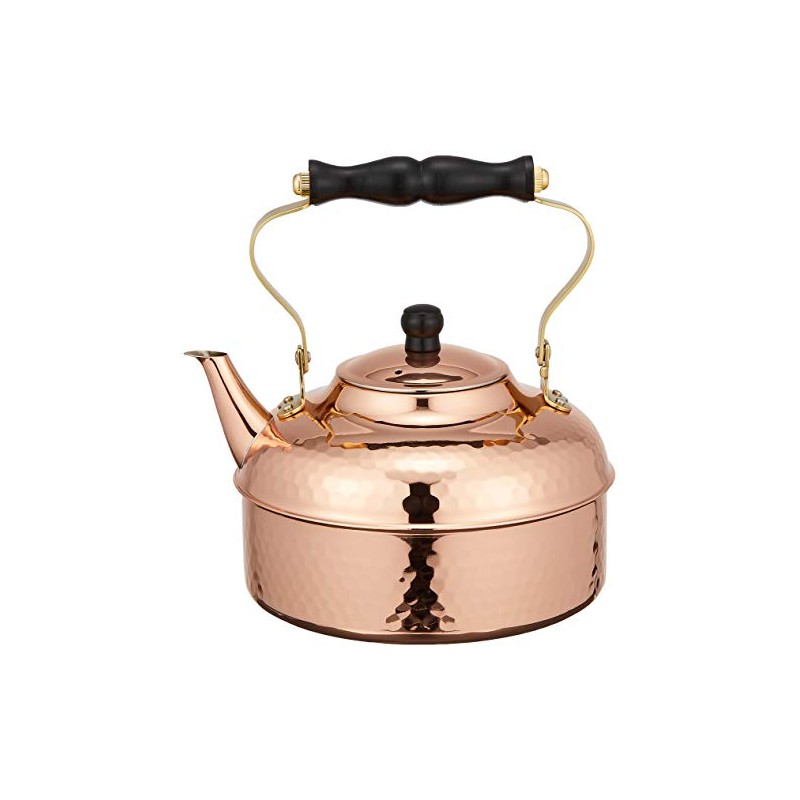 Sinkoukinzoku S-810H Kettle, Bare Copper, 0.6 gal (2.0 L) Hammered
