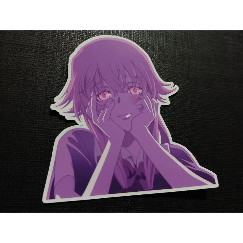 Yuno Gasai Future Diary Yandere Eyes Glossy Sticker Anime Waterproof!