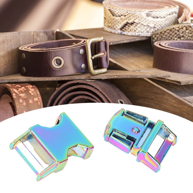 4Pcs Side Release Buckle 25x47mm Metal Buckles Side Release Clasp